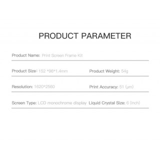 Creality 3D Printer LD-002H Mono LCD Replacement Kit